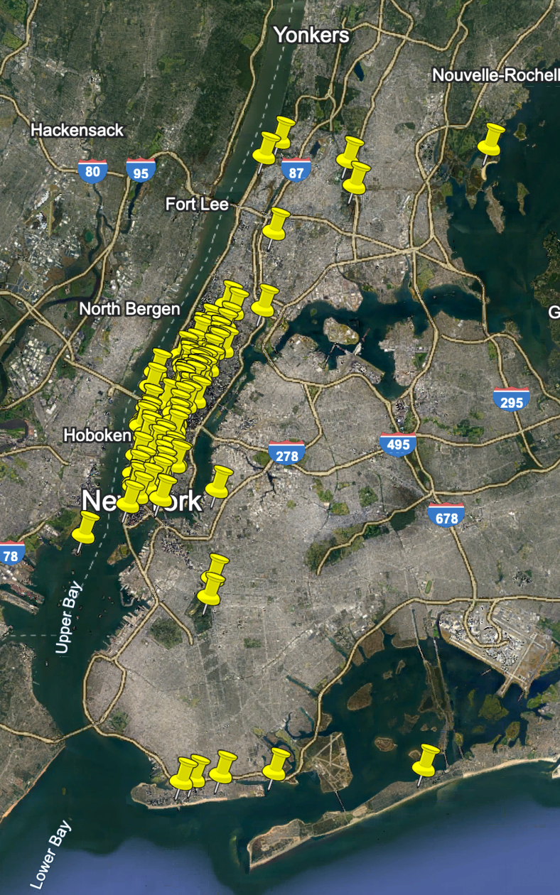 nyc itinéraire voyage a new york a ne pas manquer meilleurs attractions a nyc carte gps 